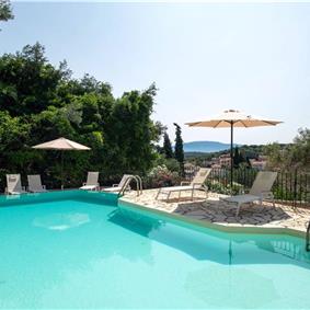 3 bedroom villa with heated pool in Kassiopi, Corfu, sleeps 6